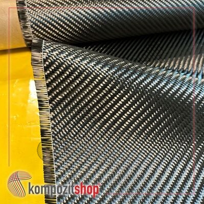 Karbon Fiber Güçlendirme Kumaşı 600 gr/m2 12k–twill - 1